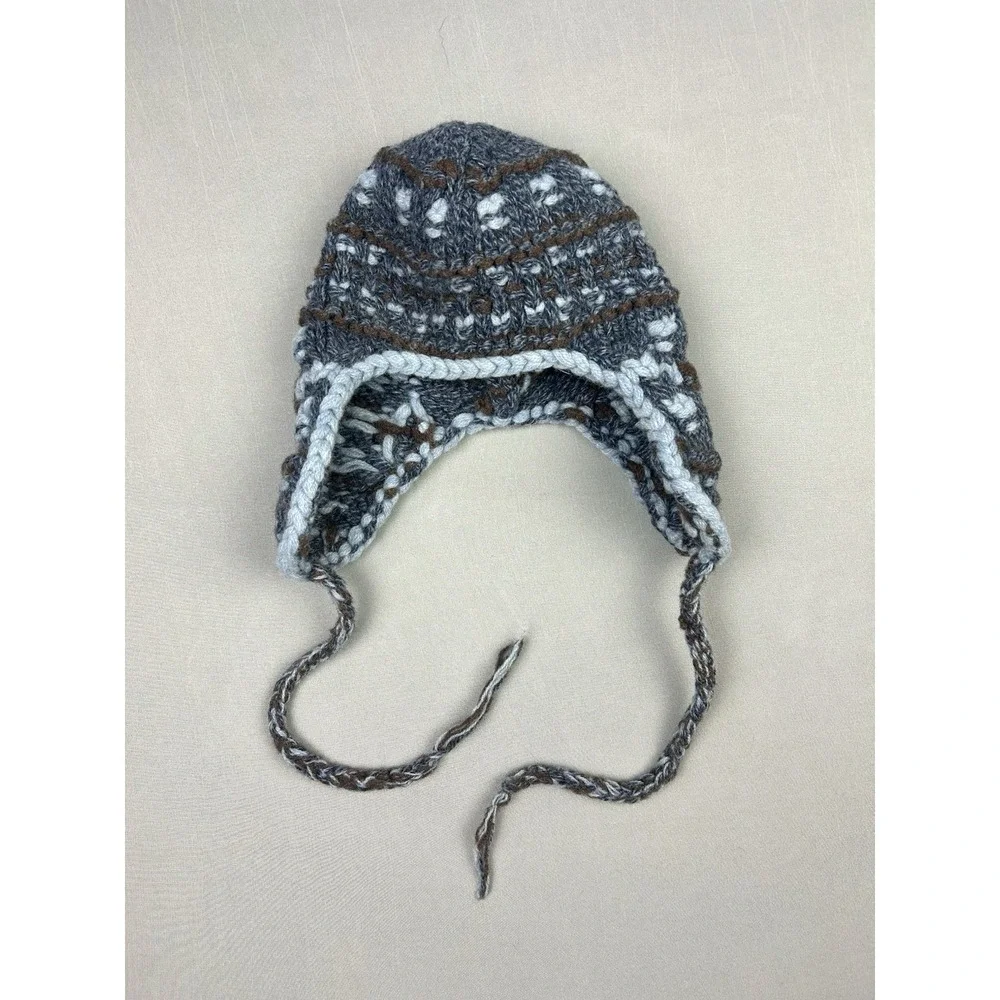 GAP Big Kids Wool Sherpa Ear Flap Beanie Winter Hat (Read)